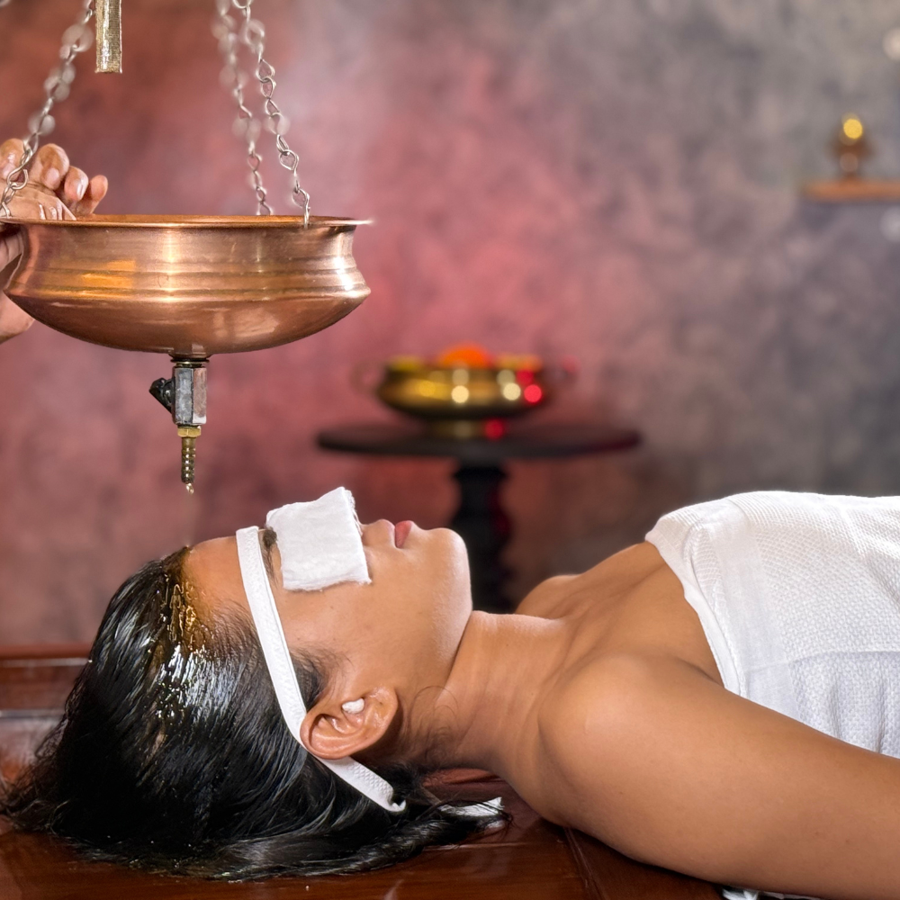 Shirodhara with Kashaya